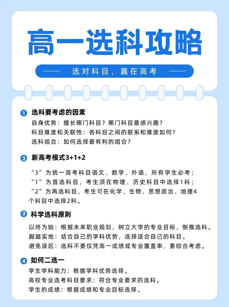 新高考选科规划内容创业