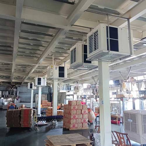 工业冷风机厂家上门勘测车间降温需求现场
