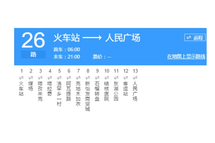 喀什公交车站牌