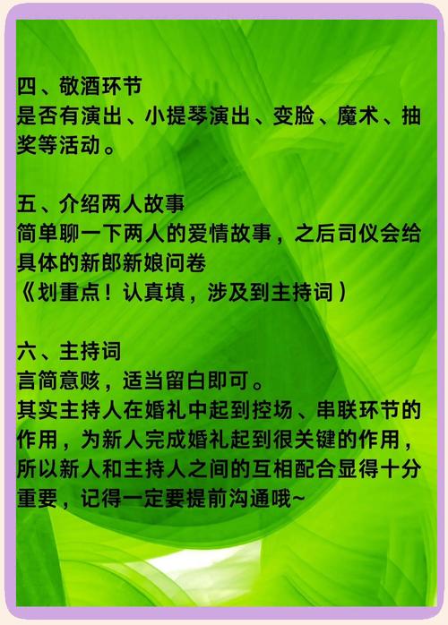 新人婚礼前与司仪深入沟通环节
