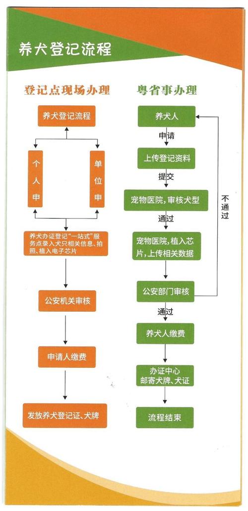 城市居民养犬登记流程示意图