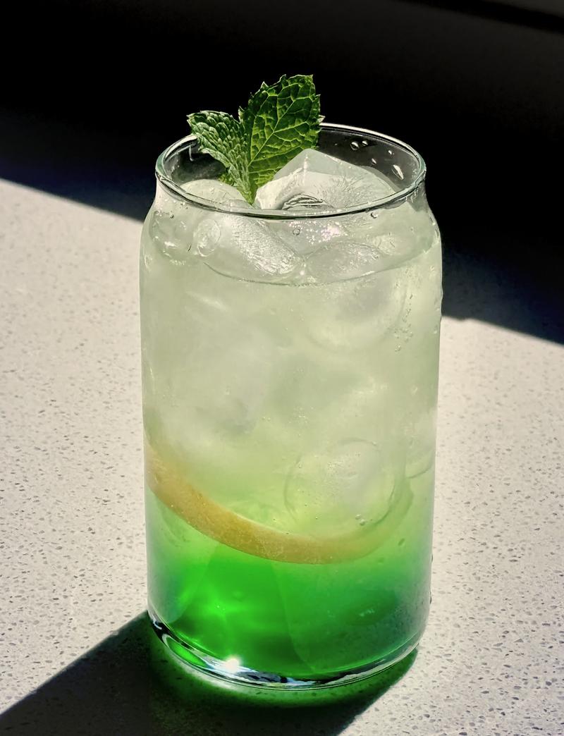玻璃瓶冷泡水果茶 柠檬薄荷 夏日饮品