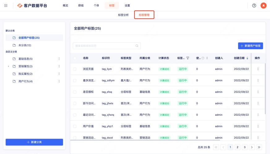 网赌平台后台用户精准标签分类界面