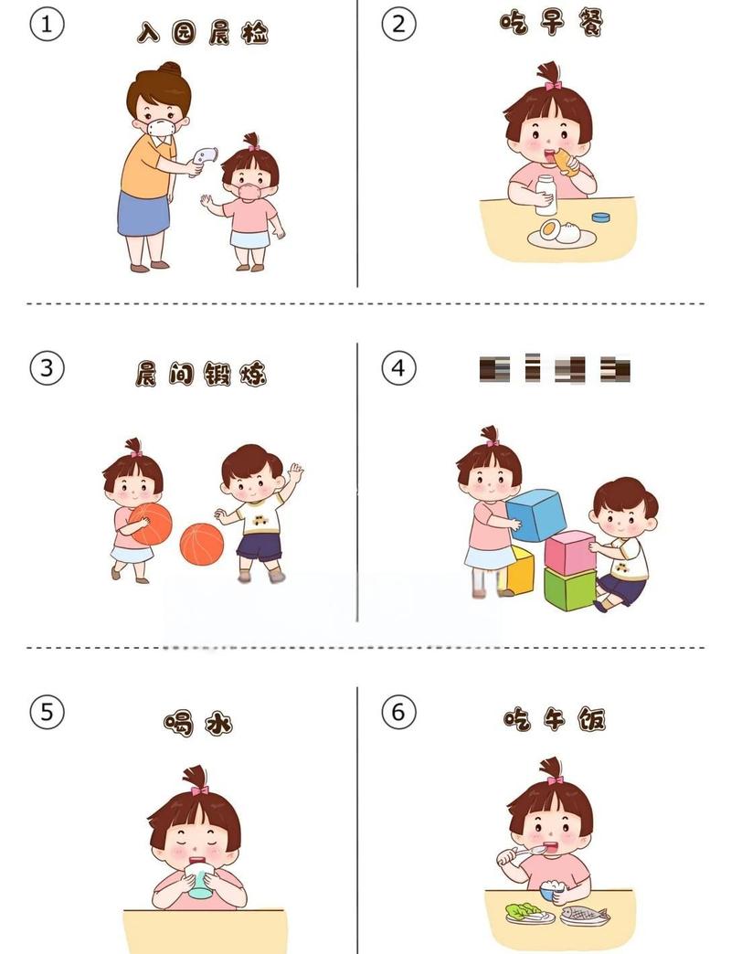 孩子早晨上学准备流程图