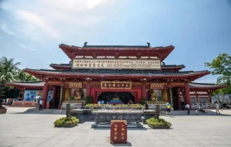 海南三亚南山文化旅游区南山寺古建全景