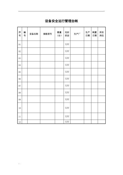 锻压设备连续试机运行记录台账实拍
