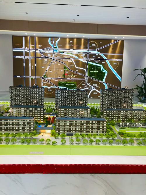 南京售楼处期房沙盘模型 楼栋交付时间标注