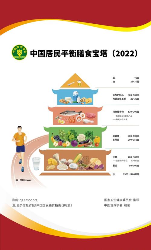 2022版中国居民平衡膳食宝塔图