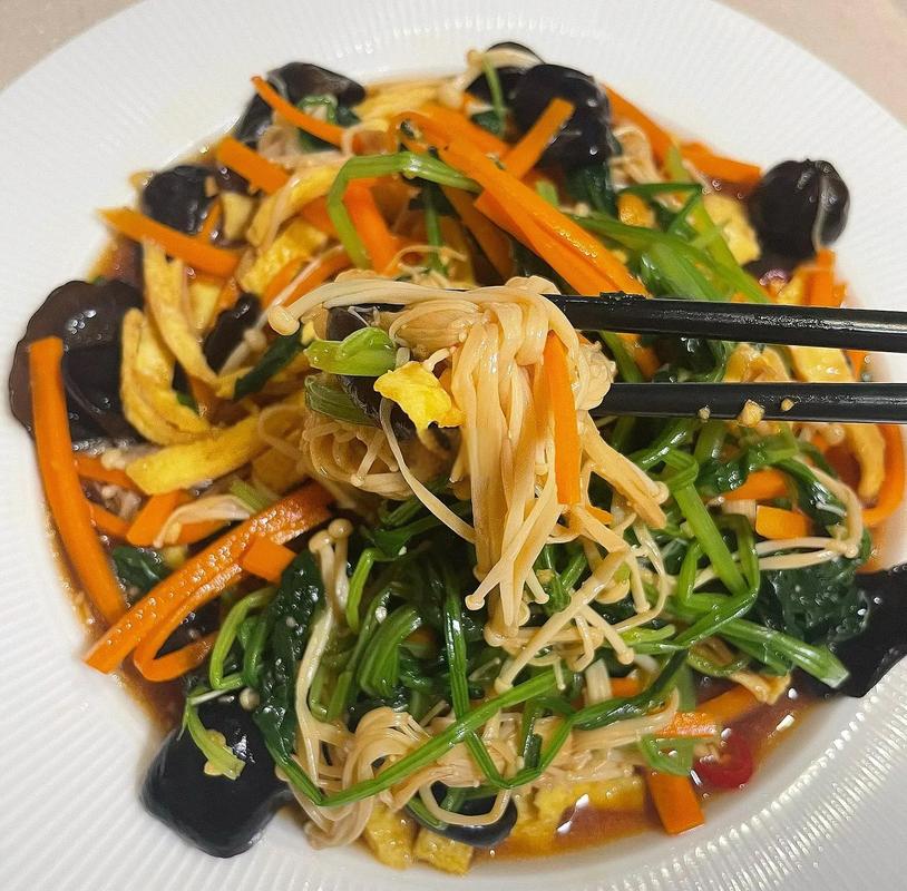 凉拌菜常用食材色彩搭配实拍图