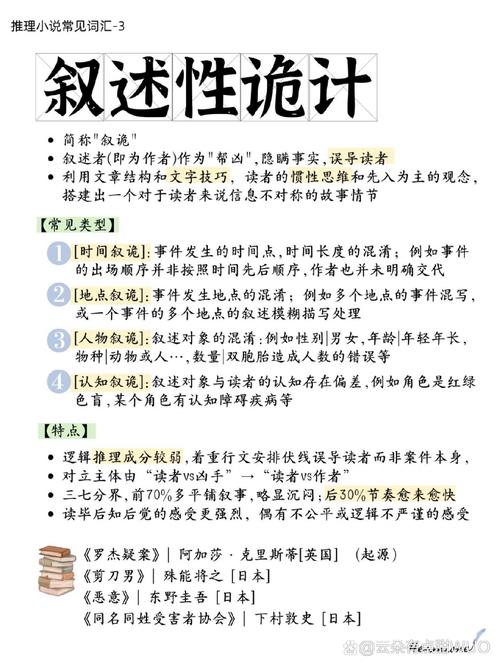叙述性诡计文字误导读者思维图解