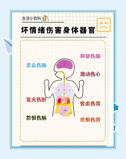 错误情绪调节憋情绪伤害身体示意图