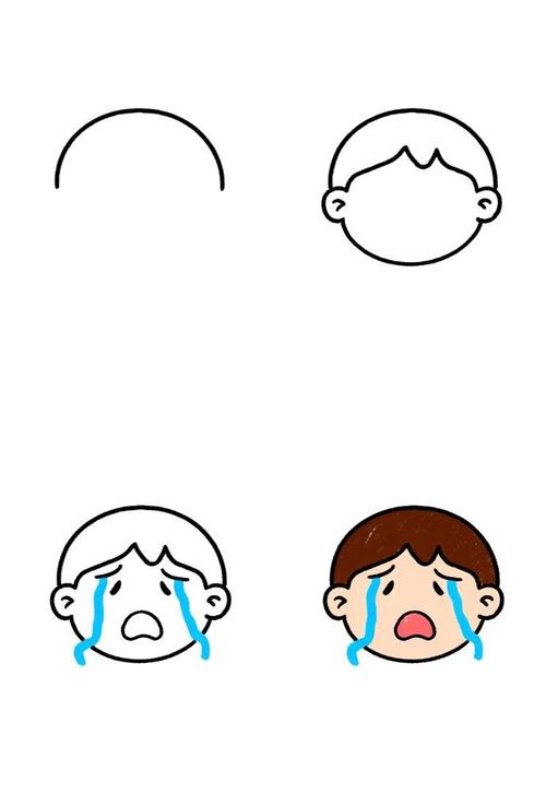 学生在错题本上画哭脸表情