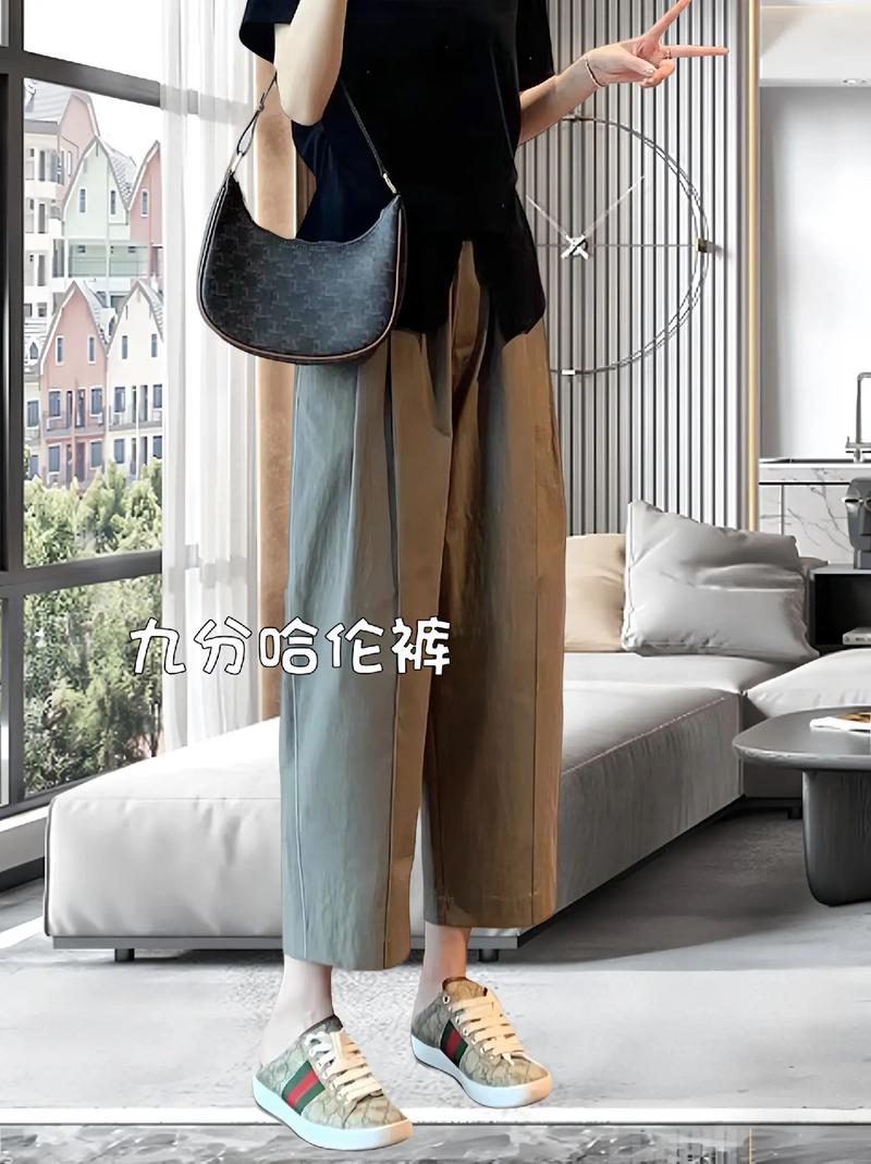 小个子高腰纸袋裤穿搭