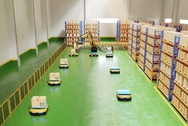 优化后工厂单元化物料搬运现场图