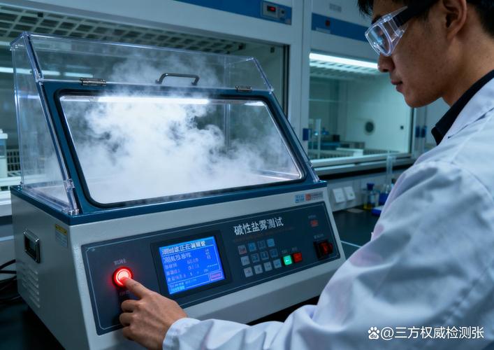 粉末喷涂成品盐雾老化测试试验现场