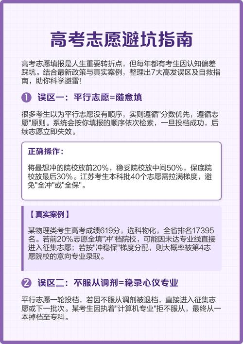 高中学生升学择业认知误区避坑表