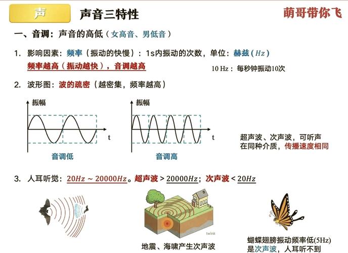 四、三大特性与声波分类：音调、响度、音色