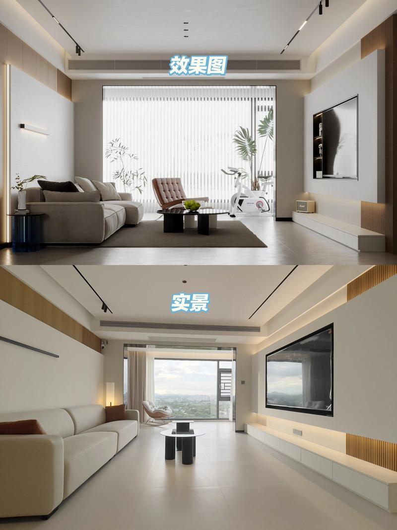 室内设计效果图与实景装修对比图