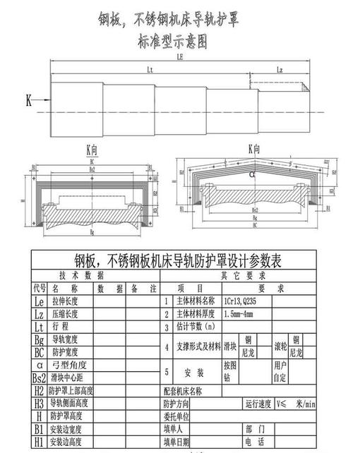ISO 14120机械防护罩设计标准尺寸示意图
