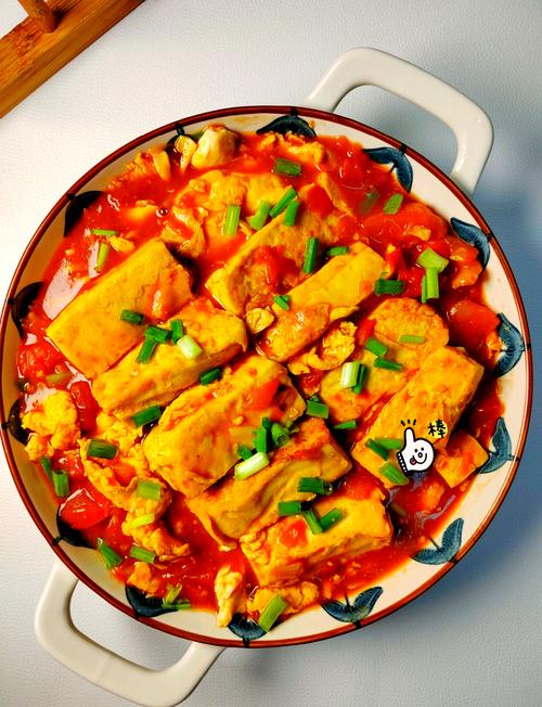 家常茄汁煎豆腐成品实拍