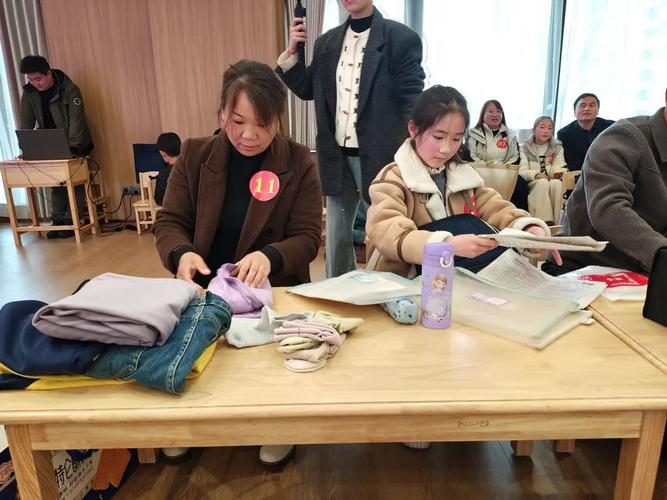 工业园区亲子整理小达人比赛现场