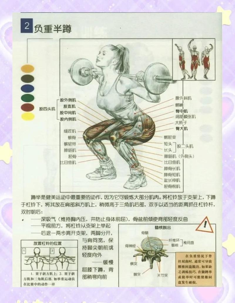 标准杠铃深蹲动作要领图解