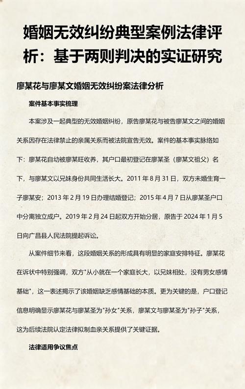 两类婚姻登记情形的判决差异