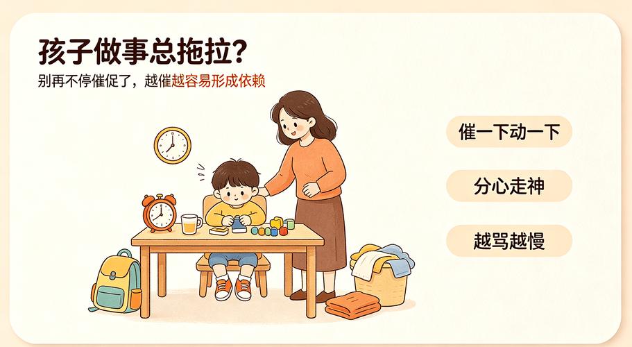 幼儿磨蹭拖延亲子分拣游戏实拍