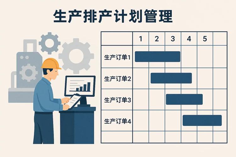 机械加工生产订单排产负荷平衡甘特图