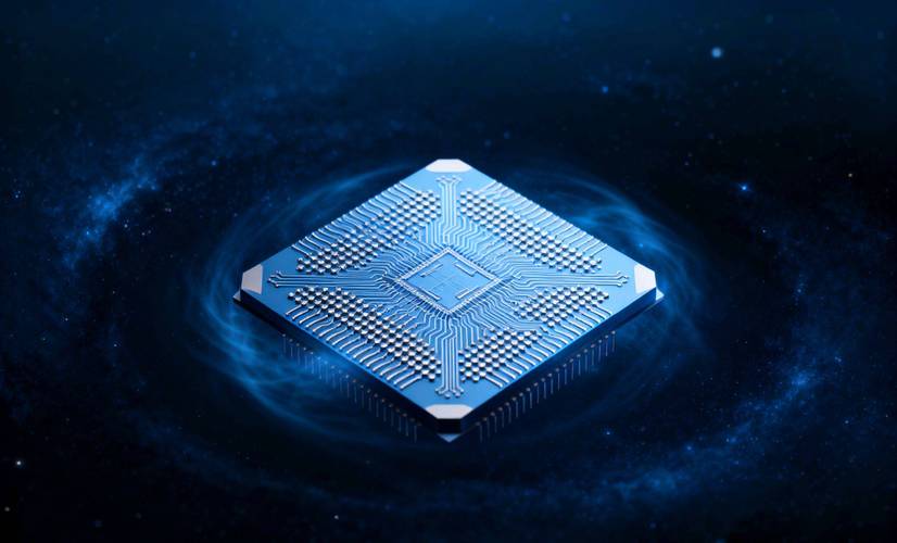 NISQ量子计算处理器芯片实物图