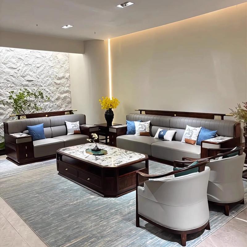 鲁丽家居全屋成品家具客厅实景