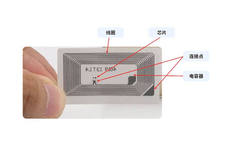 抗金属工业RFID标签内部结构拆解图