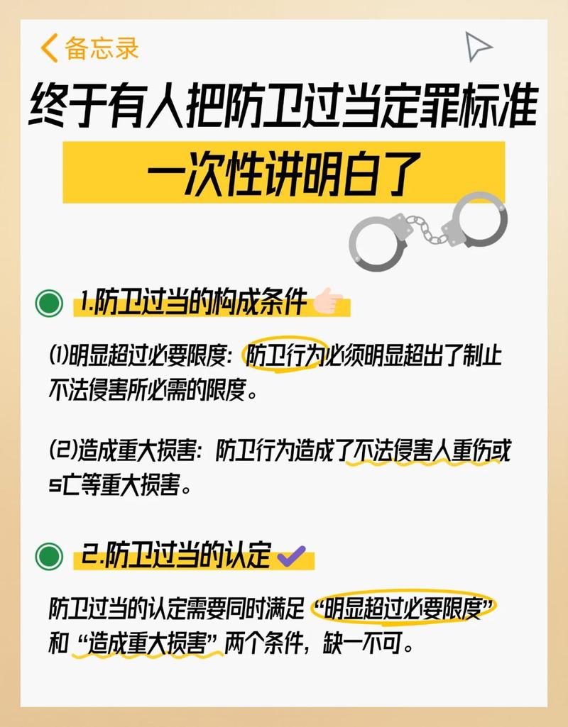 刑法防卫过当认定标准普法示意图