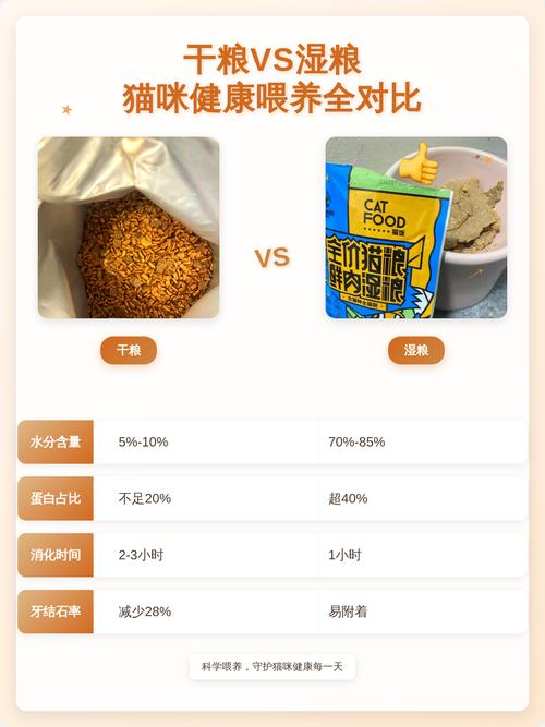 猫咪干粮湿粮对比 宠物喂养
