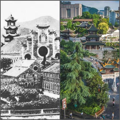 清代古建原梁头与新换梁头痕迹对比图