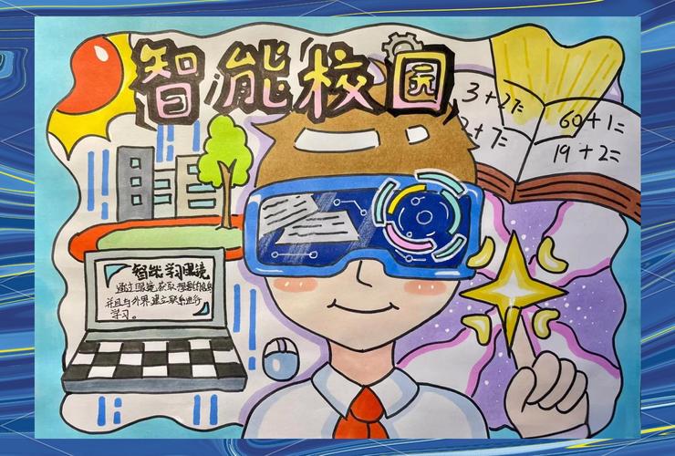 自适应学习系统未来融合课堂想象图