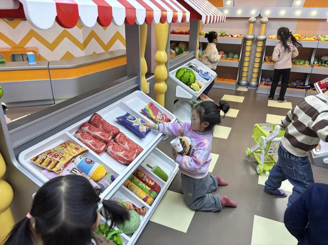 儿童模拟超市游戏场景 定价学习