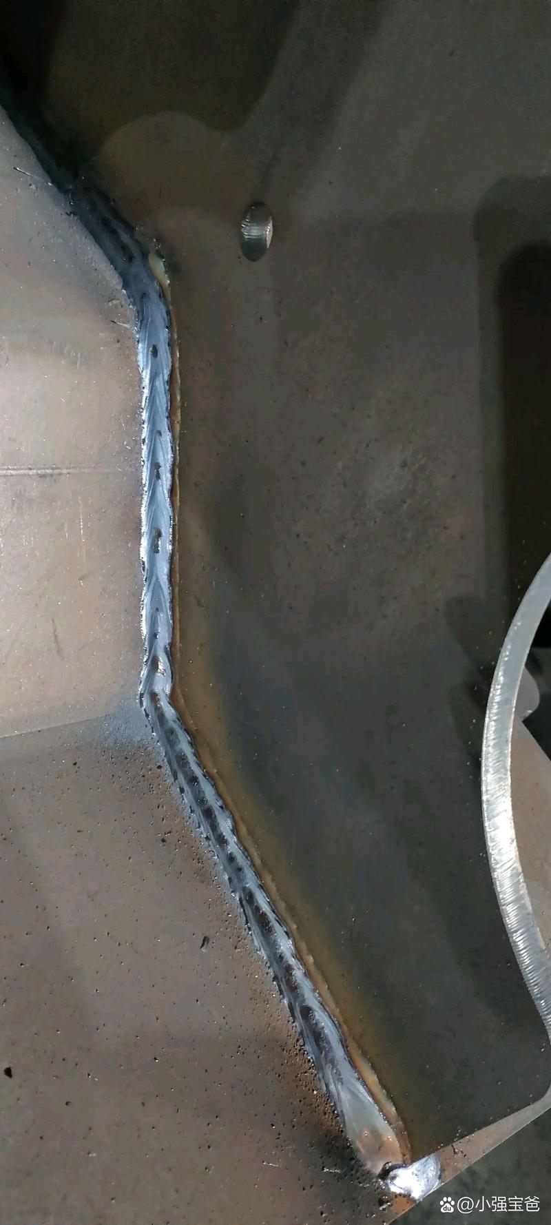 铝合金机器人焊接氧化膜清理前后对比