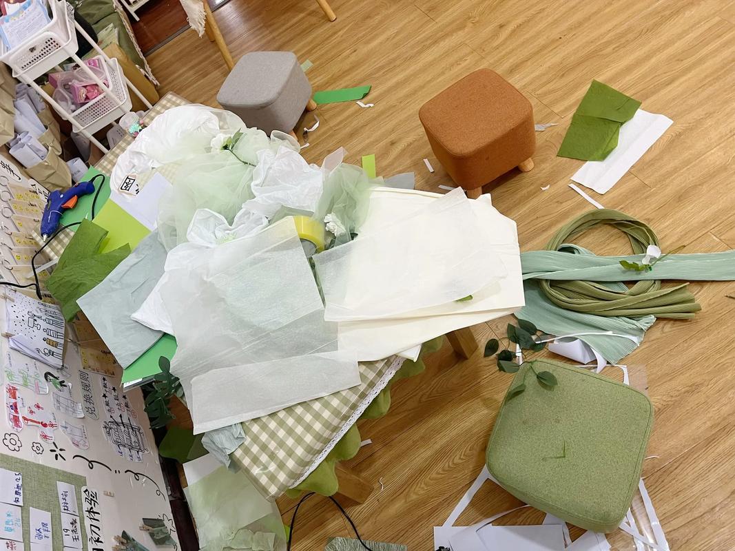 家中闲置手工DIY材料堆实拍