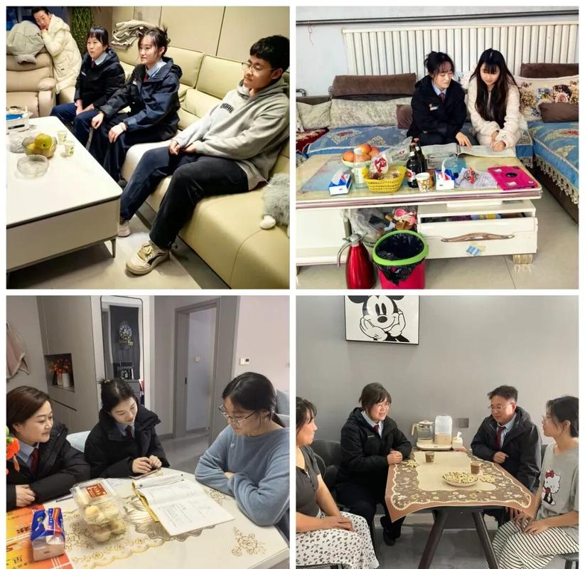 教师提前预约家访后收拾整齐的城市居民客厅