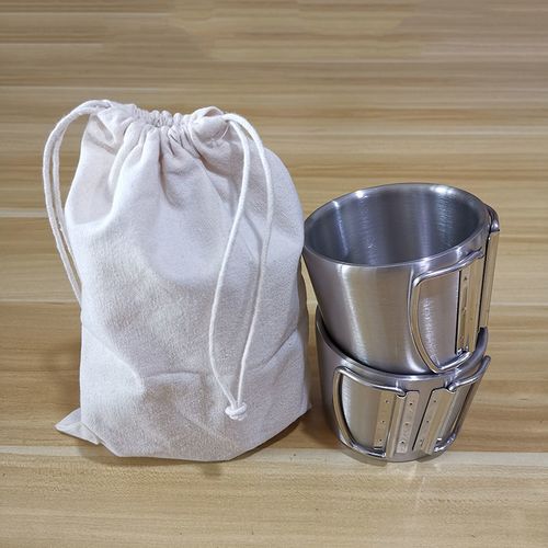 上班族随身包内折叠环保袋不锈钢水杯实拍