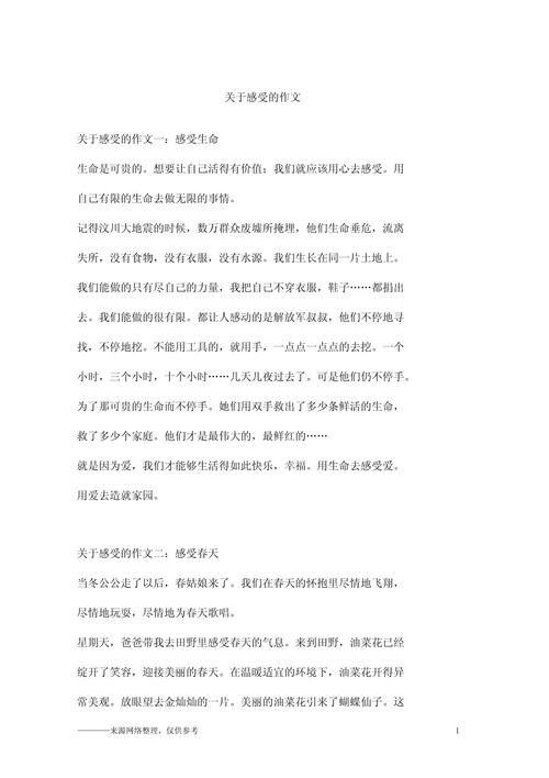 我的真实感受