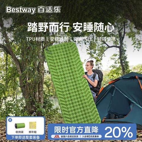 户外露营睡垫R值对比图蛋巢垫与充气垫