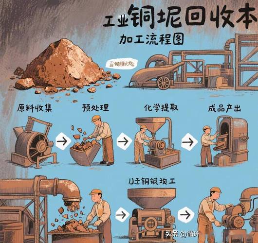 工业废料金属屑压块回收流程