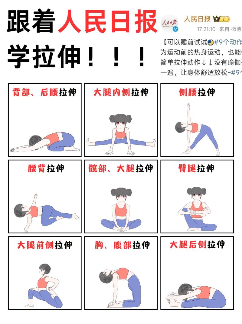 瑜伽拉伸错误与正确方法对比图