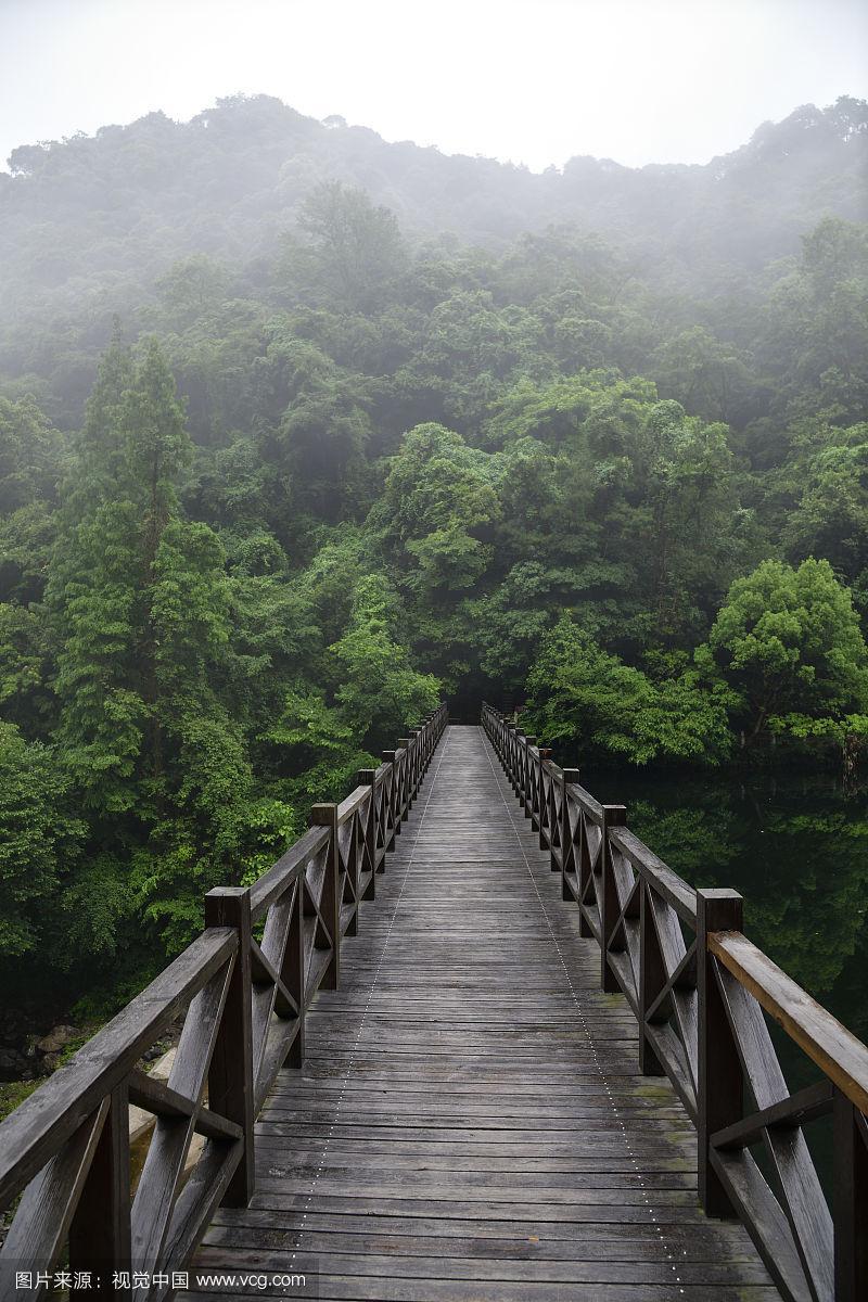 湖北南漳荆山华山原生山林步道