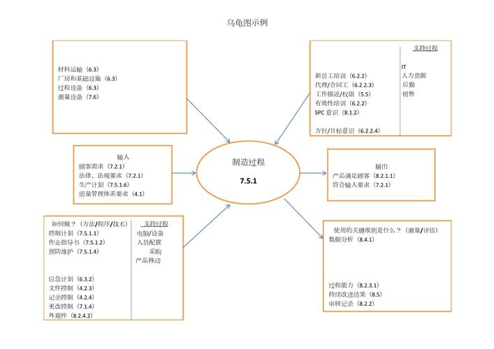 ISO9001过程方法乌龟图示例