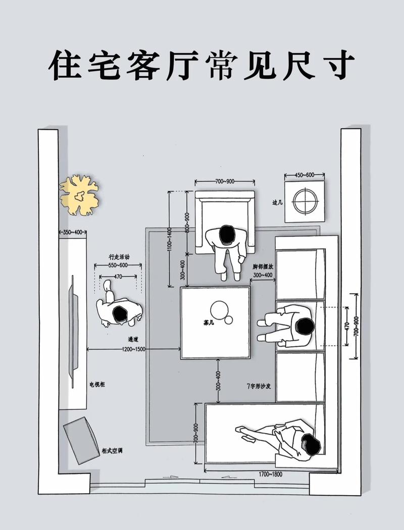 小户型伸缩家具布局尺寸示意图