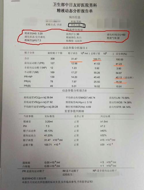 备孕期男性精液常规检查报告单详细解读