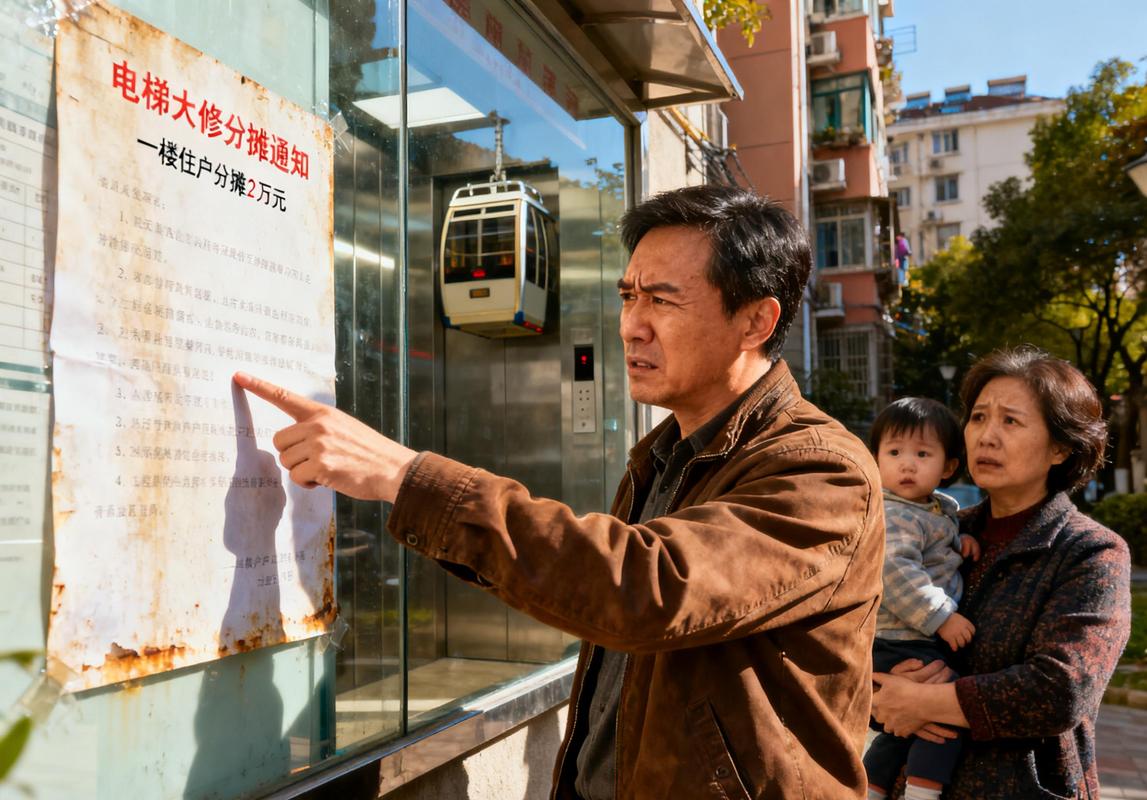 老旧小区电梯维修费用分摊表决现场实拍